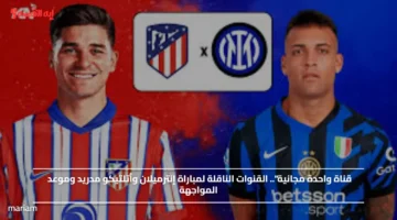 قناة واحدة مجانية.. القنوات الناقلة لمباراة إنترميلان وأتلتيكو مدريد وموعد المواجهة